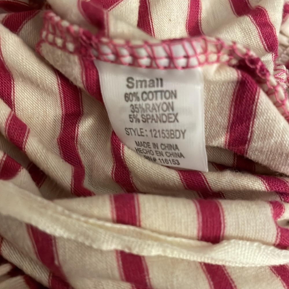 Poof! Pink and Off White Strapless Halter Medium NWT - Picture 10 of 12